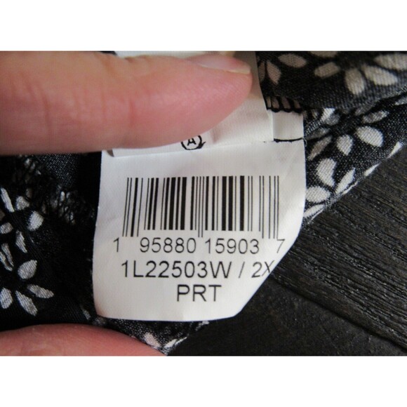 Karen Kane Plus Size 2X Printed Square Neck Top Ditsy Floral Print Prairie USA - Picture 6 of 8